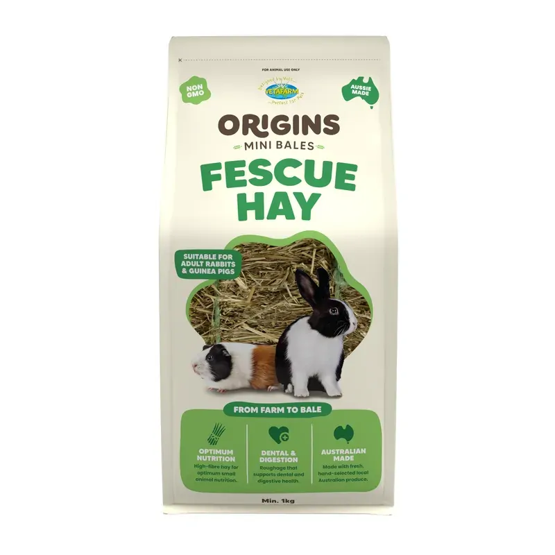 Vetafarm Origins Mini Bale Fescue Hay 1Kg