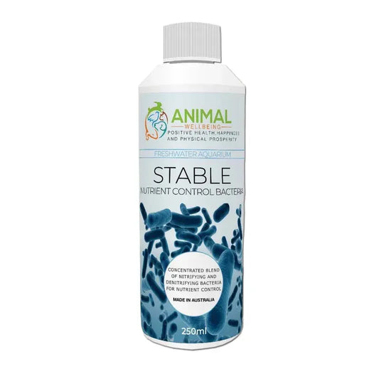 Animal Wellbeing Stable Nutrient Control Bacteria Aquarium Treatment 250mL