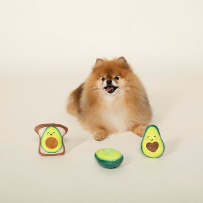 Fringe Studio Avocado on Toast 3-piece Small Dog Toys