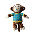 PetShop by Fringe Studio Bananas the Monkey Plush Squeaker Dog Toy