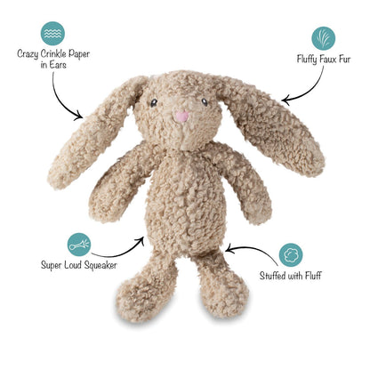 Fringe Studio Bunny Love Soft Plush Dog Toy