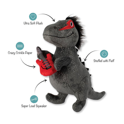 Fringe Studio Rocker Rex Dinosaur Plush Dog Toy - Extra Large