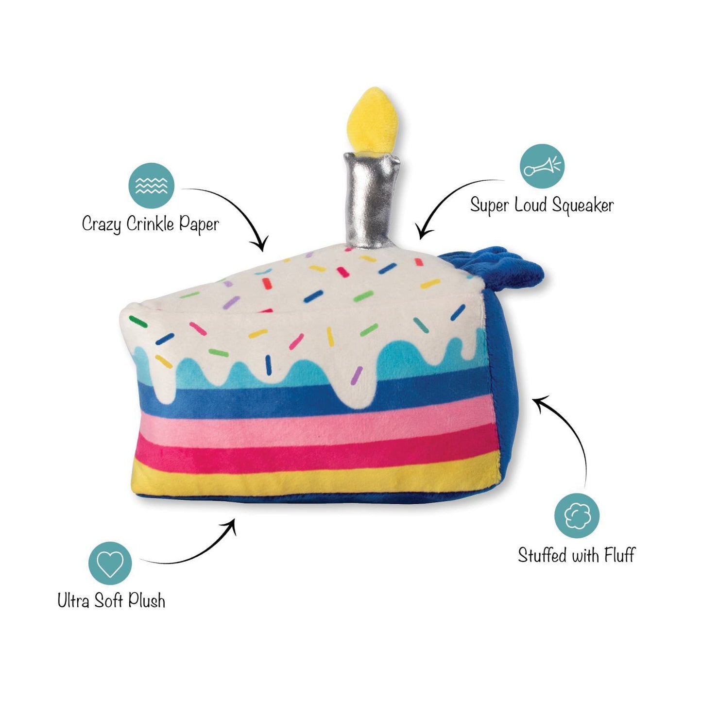 Fringe Studio Cake It Easy Plush Dog Toy
