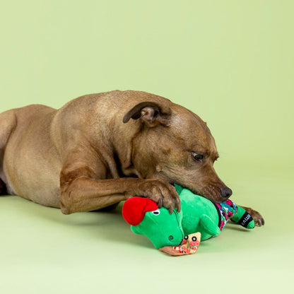 Fringe Studio Pizzasaurus Rex Dinosaur Plush Dog Toy - Extra Large
