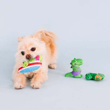 Fringe Studio Rawr-ing Summer Swimming Dinosaurs 3-piece Small Dog Toys