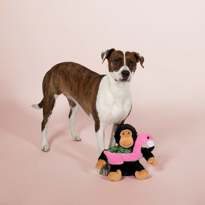 Fringe Studio Gregory The Gorilla with Floatie Plush Squeaker Dog Toy - Extra Large