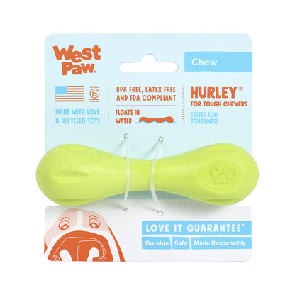 West Paw Holiday Hurley Toy for Tough Dogs - Small - Ruby Red