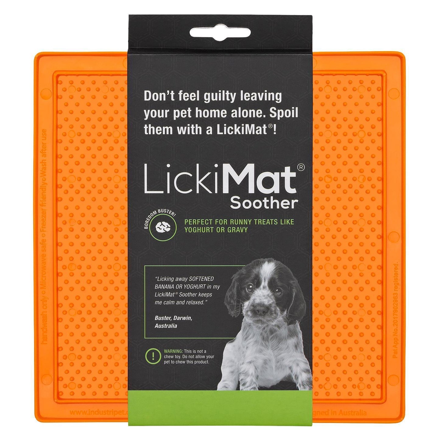 Lickimat Soother Original Slow Food Mat for Pet X-Large