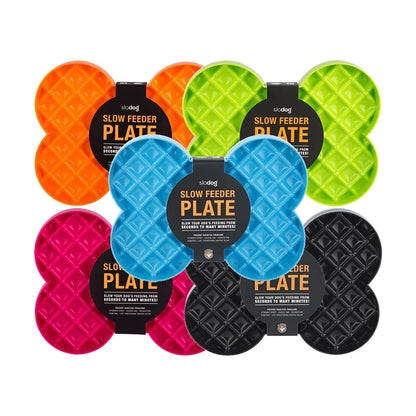 Lickimat SloDog No Gulp Bone-Shaped Slow Food Bowl for Dogs