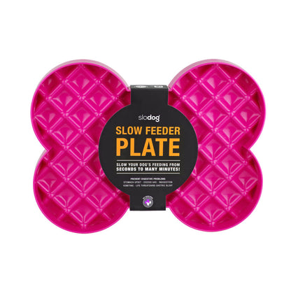 Lickimat SloDog No Gulp Bone-Shaped Slow Food Bowl for Dogs