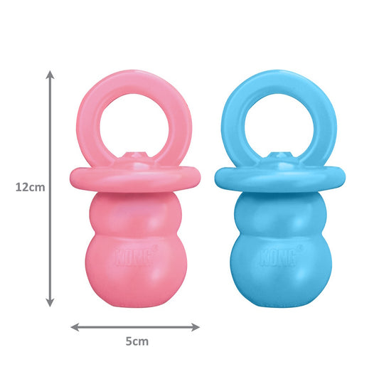 KONG Puppy Binkie Teething Treat Dispensing Dog Toy in Assorted Colours - Small