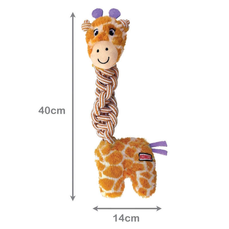 KONG Knots Twists Plush Tug Dog Toy - Med/Lge Assorted Designs
