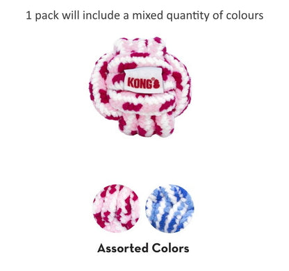 KONG Rope Knot Ball Fetch Dog Toy for Puppies - Large