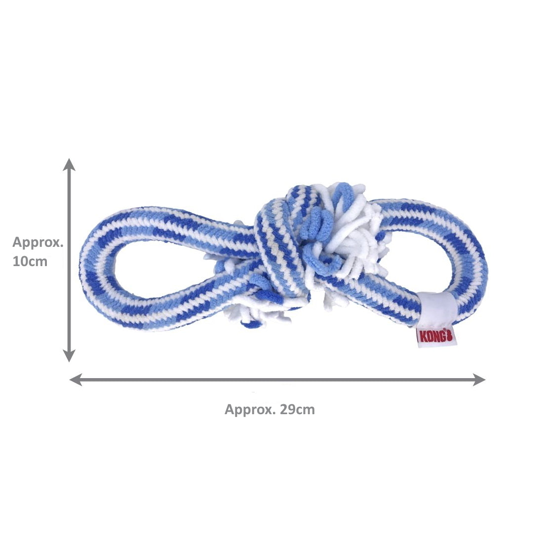 KONG Rope Tug Fetch & Tug Dog Toy for Puppies - Assorted Colours