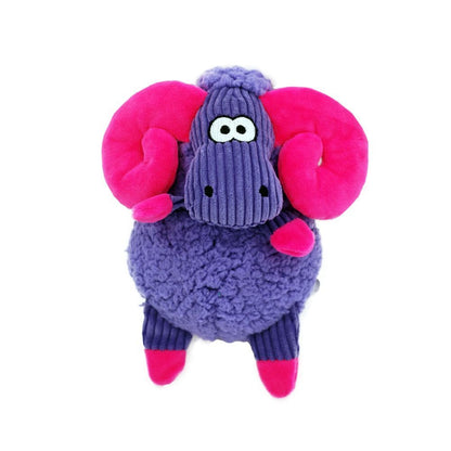 KONG Sherps Floofs Big Horn Plush Squeaker Dog Toy
