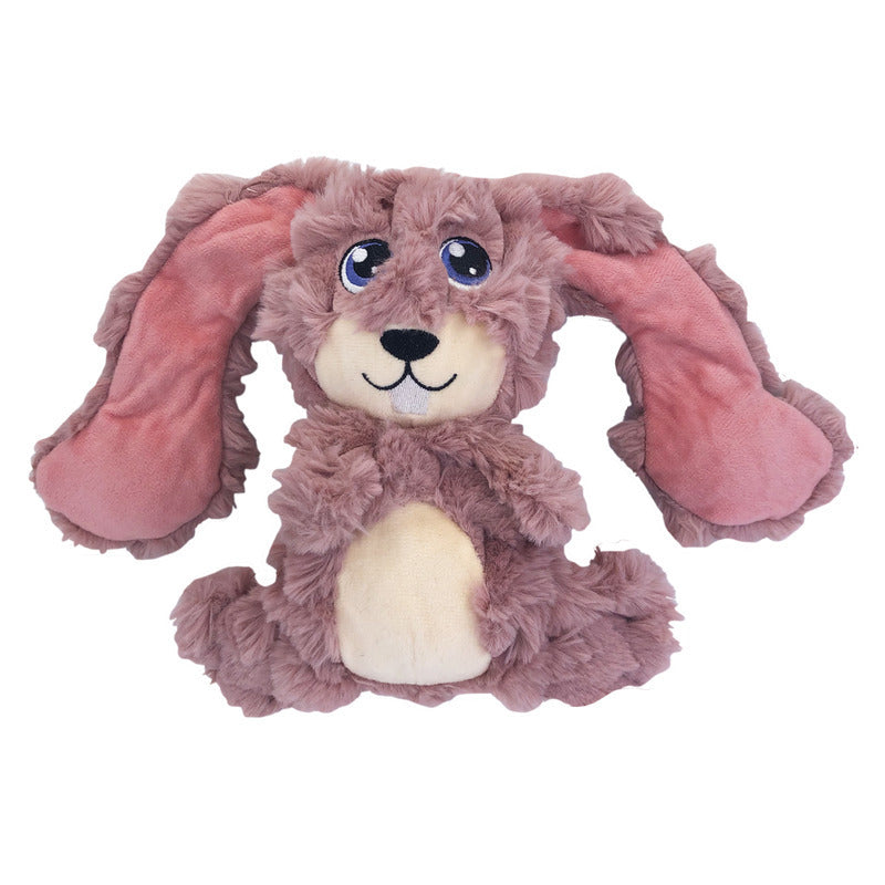 KONG Scrumplez Tug Squeaker Dog Toy - Bunny