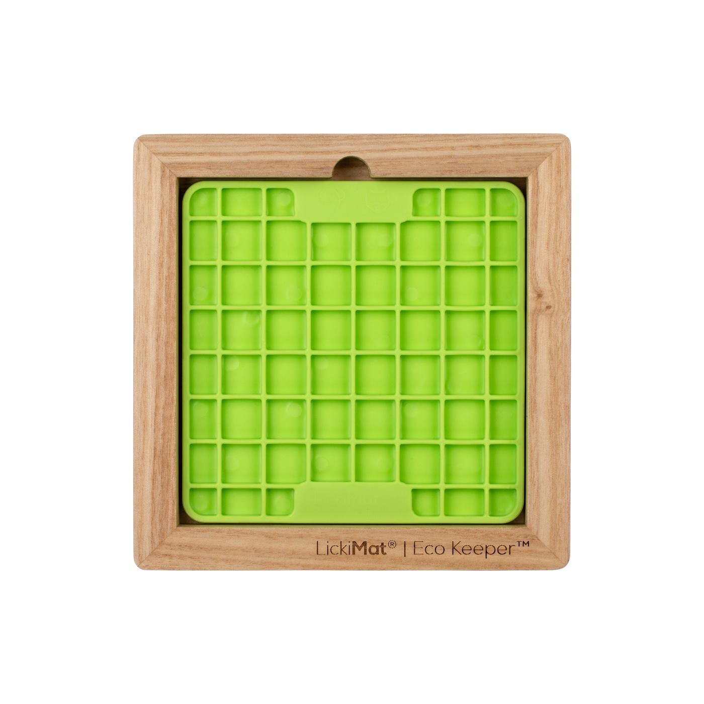Lickimat Wooden Eco Slow Feeder Keeper - For Mini Lick Mats