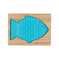 Lickimat Wooden Eco Slow Feeder Keeper - For Fish Shaped Lick Mats