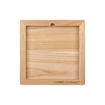 Lickimat Wooden Eco Slow Feeder Keeper - Classic Sized Lick Mats