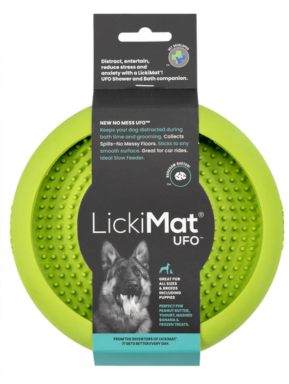 Lickimat UFO Slow Food Anti-Anxiety Licking Dog Bowl - Turquoise
