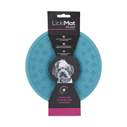LickiMat Splash Wall & Floor Suction Slow Feeder Dog Bowl - Green