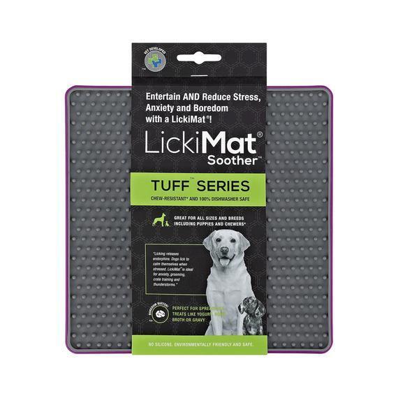 LickiMat Soother Tuff Slow Food Mat Dog Bowl