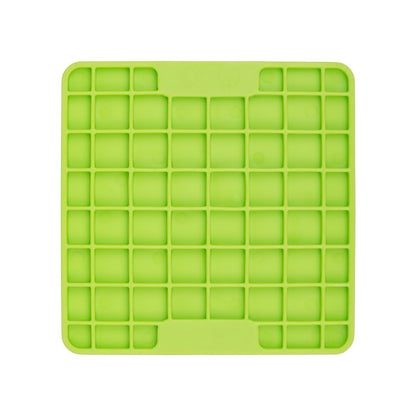 Lickimat Mini Playdate Slow Food Bowl Anti-Anxiety Mat for Dogs - Green