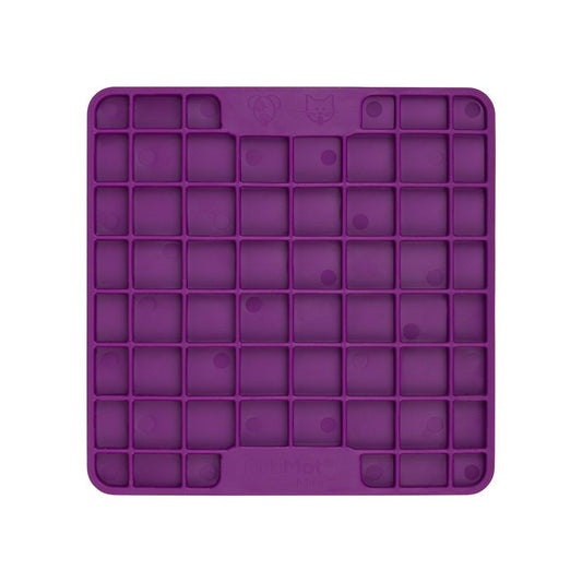 Lickimat Mini Playdate Slow Food Bowl Anti-Anxiety Mat for Dogs - Purple