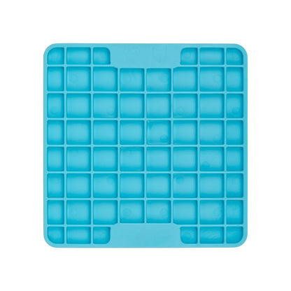 Lickimat Mini Playdate Slow Food Bowl Anti-Anxiety Mat for Dogs - Turquoise