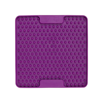 Lickimat Mini Soother Slow Food Bowl Anti-Anxiety Mat for Dogs - Purple