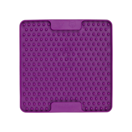 Lickimat Mini Soother Slow Food Bowl Anti-Anxiety Mat for Dogs - Purple