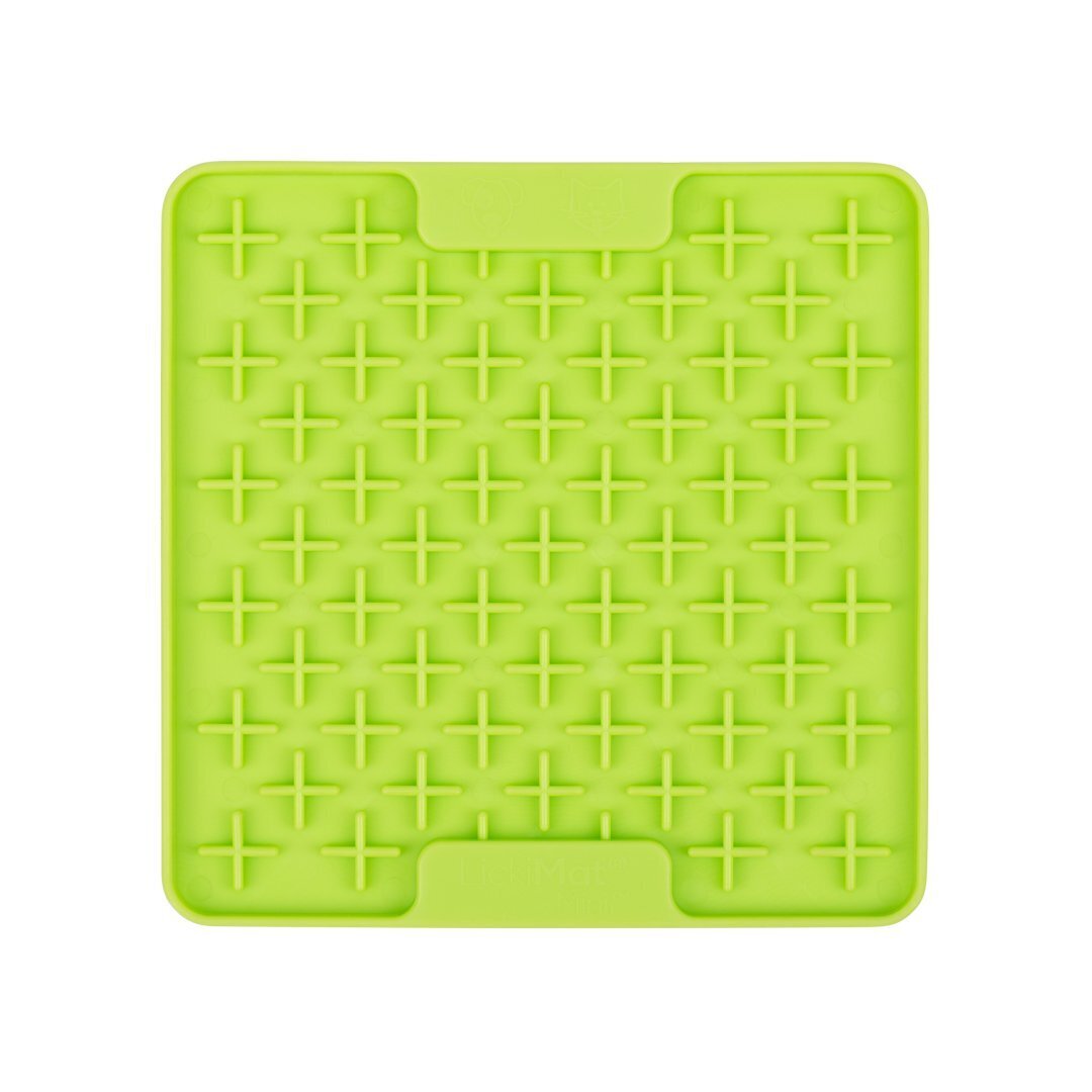 Lickimat Mini Buddy Slow Food Bowl Anti-Anxiety Mat for Dogs - Green