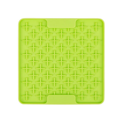 Lickimat Mini Buddy Slow Food Bowl Anti-Anxiety Mat for Dogs - Green