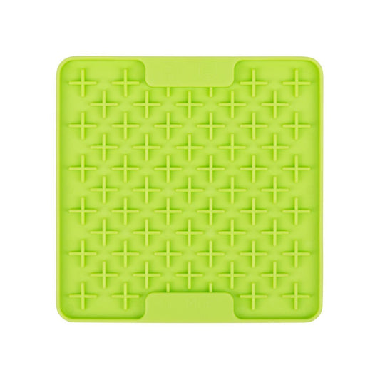 Lickimat Mini Buddy Slow Food Bowl Anti-Anxiety Mat for Dogs - Green