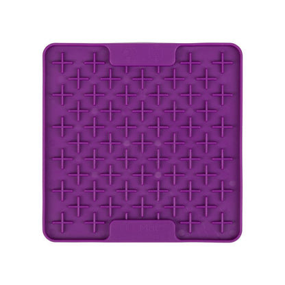 Lickimat Mini Buddy Slow Food Bowl Anti-Anxiety Mat for Dogs - Purple
