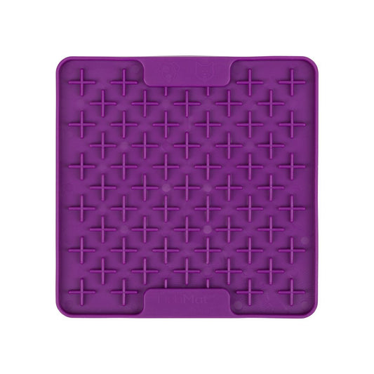 Lickimat Mini Buddy Slow Food Bowl Anti-Anxiety Mat for Dogs - Purple