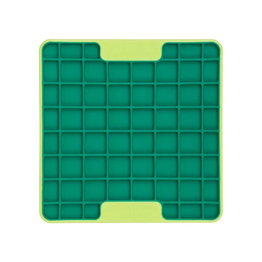 Lickimat Mini Tuff Playdate Slow Food Bowl Anti-Anxiety Mat for Dogs - Green