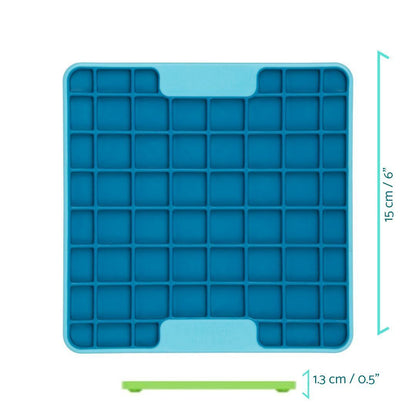 Lickimat Mini Tuff Playdate Slow Food Bowl Anti-Anxiety Mat for Dogs - Green