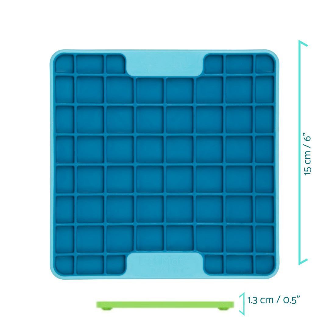 Lickimat Mini Tuff Playdate Slow Food Bowl Anti-Anxiety Mat for Dogs - Orange
