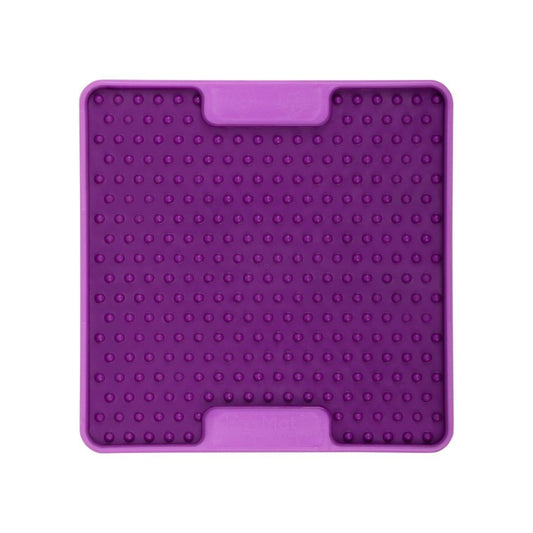 Lickimat Mini Tuff Soother Slow Food Bowl Anti-Anxiety Mat for Dogs - Purple