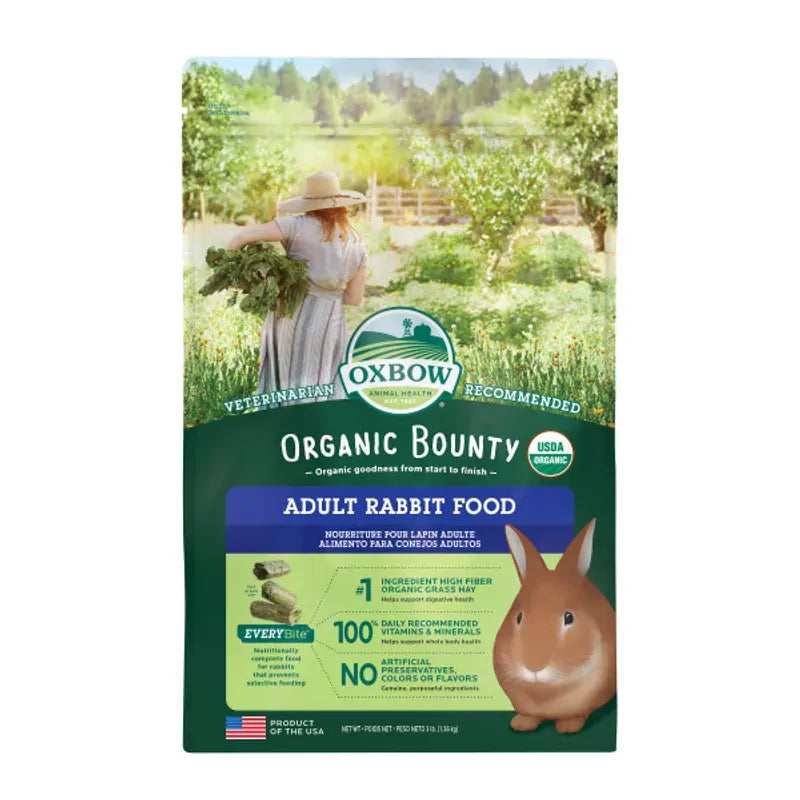 Oxbow Organic Bounty Adult Rabbit Food 1.36Kg