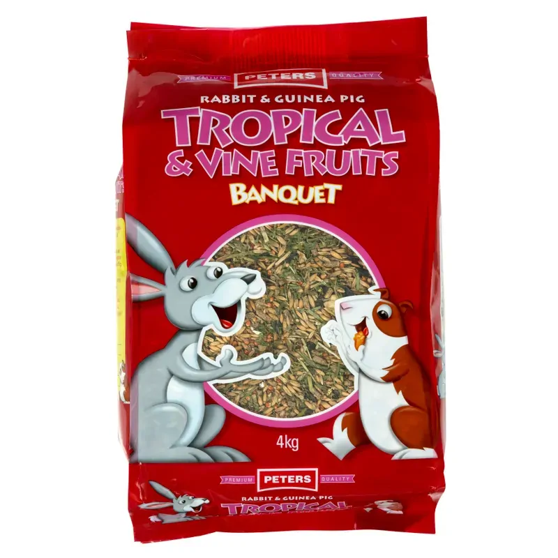 Peters Rabbit & Guinea Pig Tropical And Vine Fruits 4Kg