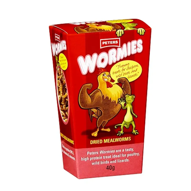 Peters Wormies Dried Mealworm Treats 40g 5 Pack