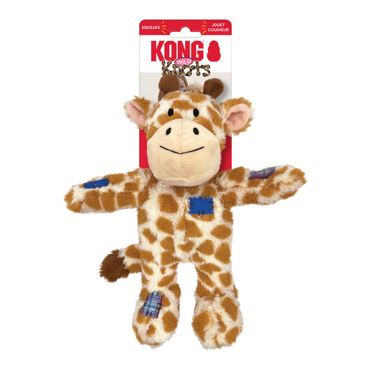 KONG Wild Knots Giraffe Tug & Snuggle Plush Dog Toy x 3 units