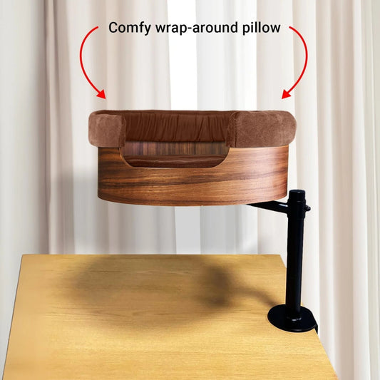 Desk Nest Wrap-Around Pillow - Coffee