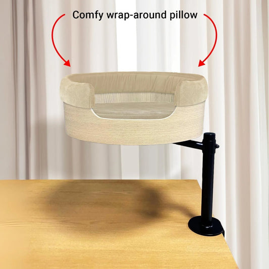 Desk Nest Warp-Around Pillow - Cream