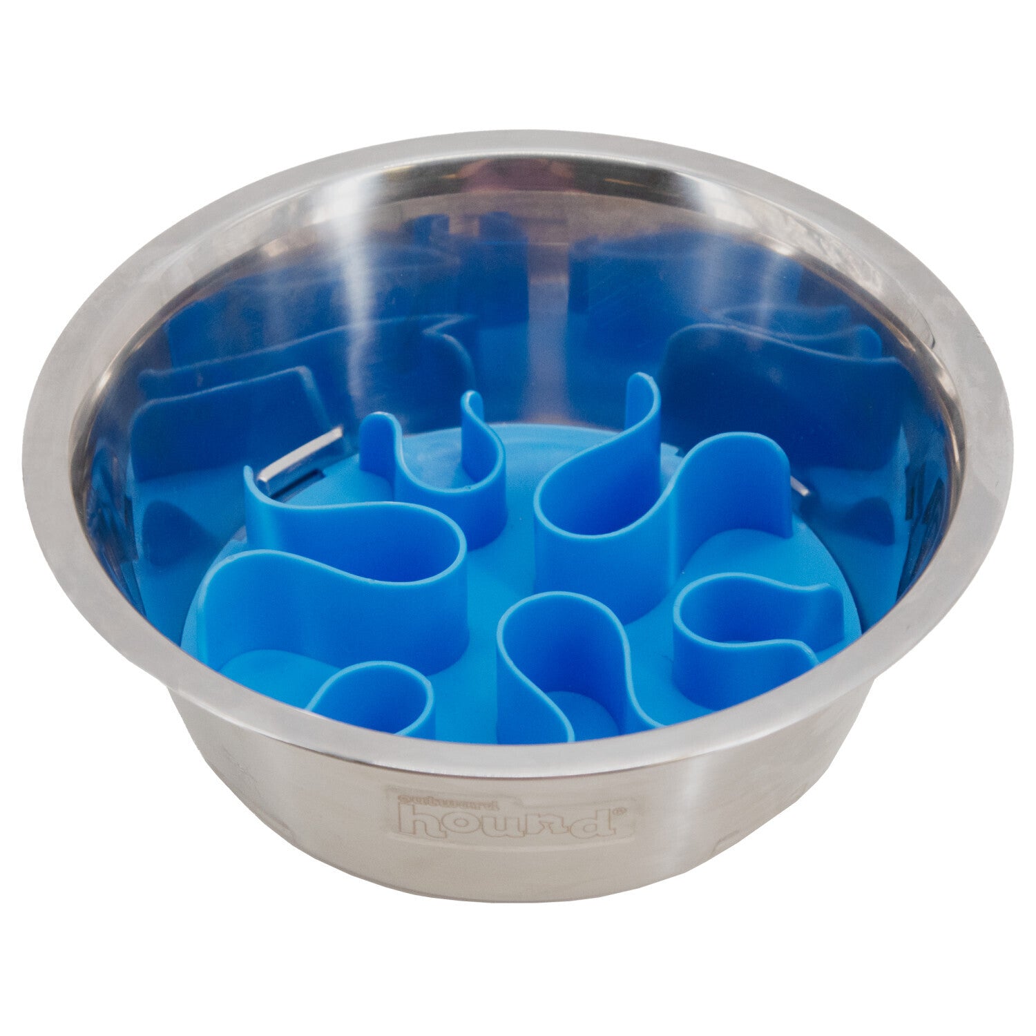 Outward Hound Stainless Steel Fun Feeder with Reversible Difficulty Insert