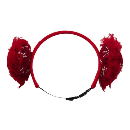 Outward Hound Christmas Earmuffs Headband - X-Small/Small