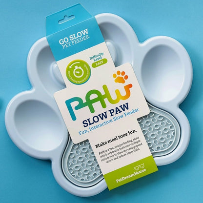 PAW 2-in-1 Slow Feeder Bowl & Lick Pad Combo - Baby Pink