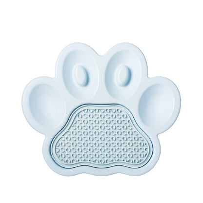 PAW 2-in-1 Slow Feeder Bowl & Lick Pad Combo - Baby Blue
